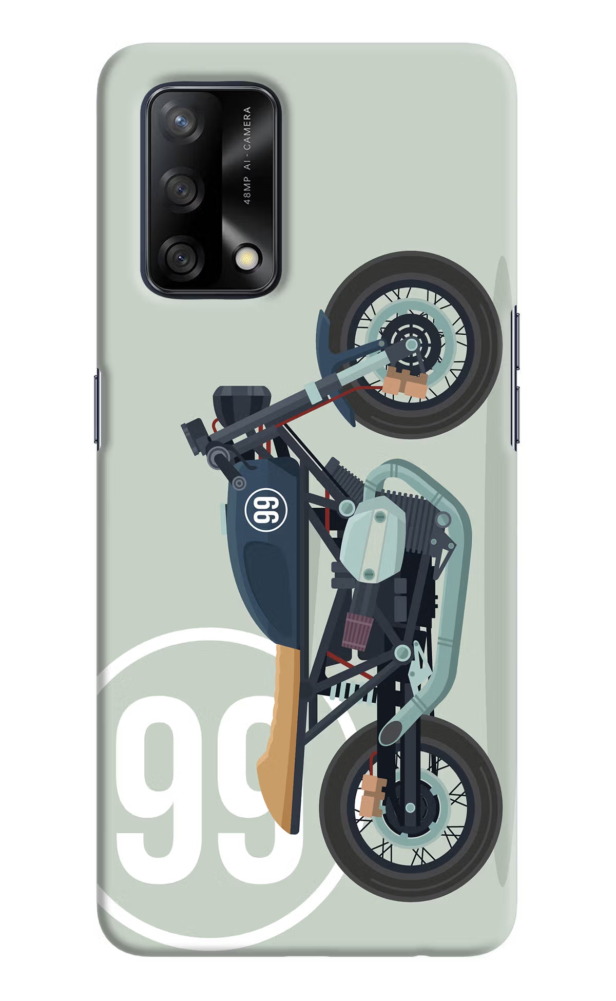 Classic Cafe Racer 99 Oppo F19/F19s Hard Case Back Cover by Casekaro