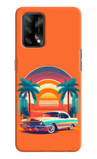Palm Drive 80s Oppo F19/F19s Hard Case Back Cover by Casekaro