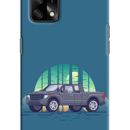Retro Garage Vibe Oppo F19/F19s Hard Case Back Cover by Casekaro