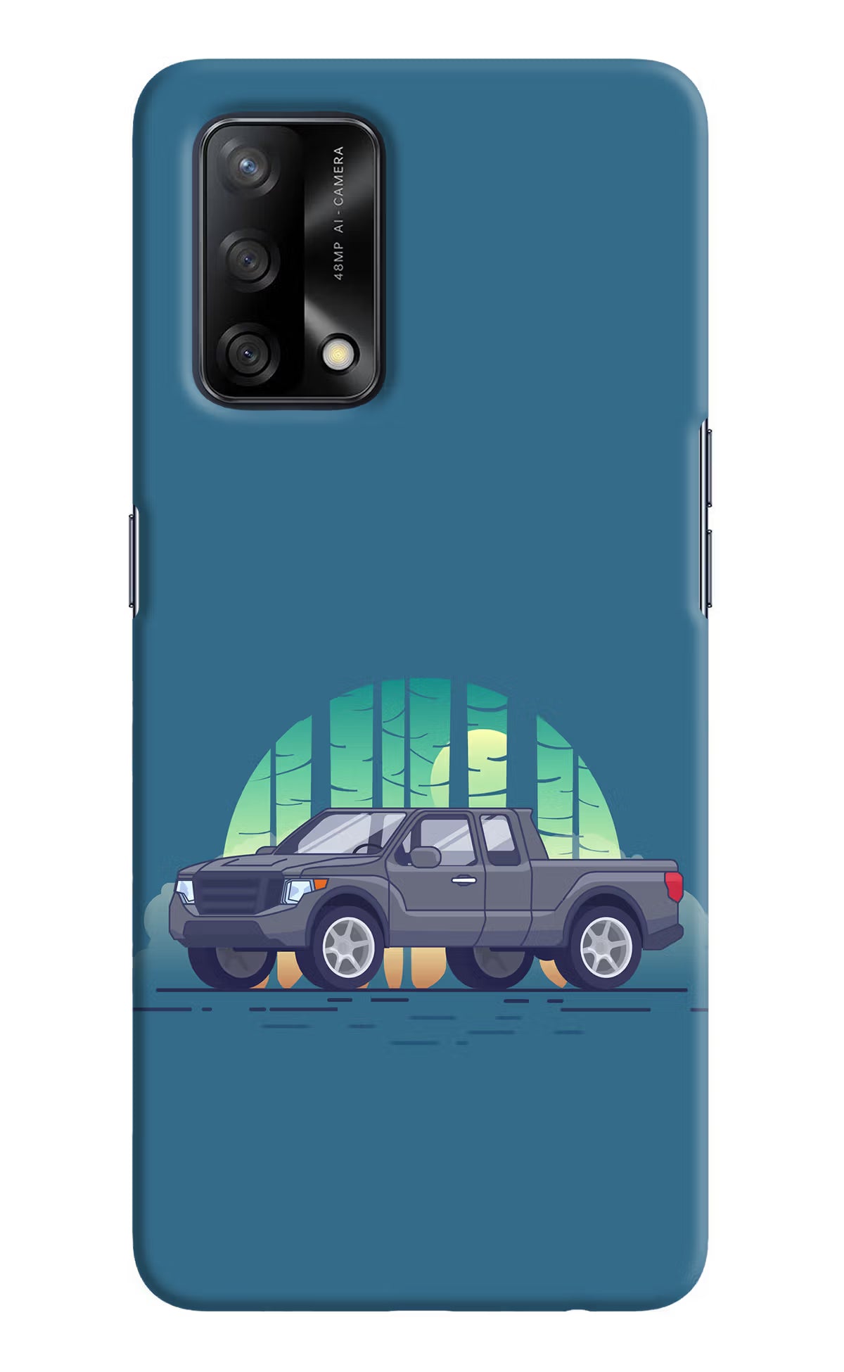 Retro Garage Vibe Oppo F19/F19s Hard Case Back Cover by Casekaro