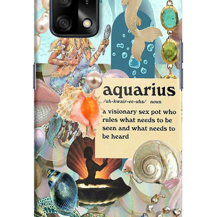 Aquarius Zodiac Oppo F19/F19s Hard Case Back Cover by Casekaro