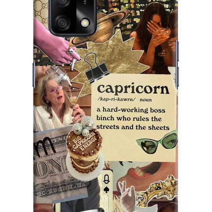 Capricorn Zodiac Oppo F19/F19s Hard Case Back Cover by Casekaro