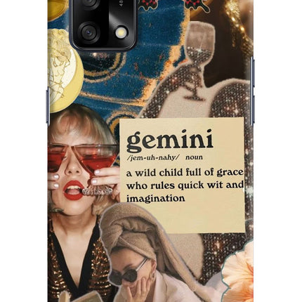 Gemini Zodiac Oppo F19/F19s Hard Case Back Cover by Casekaro