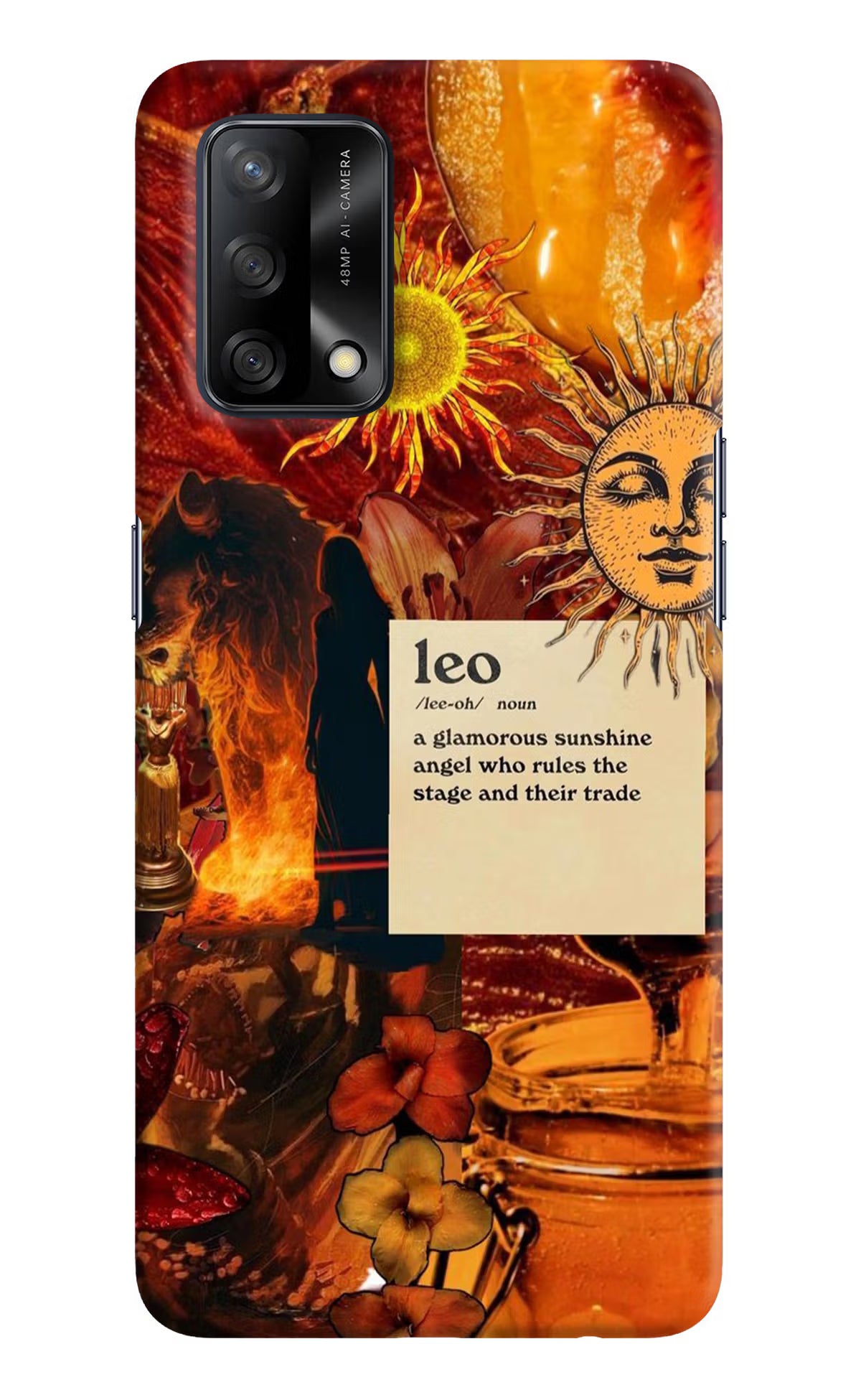 Leo Zodiac Oppo F19/F19s Hard Case Back Cover by Casekaro
