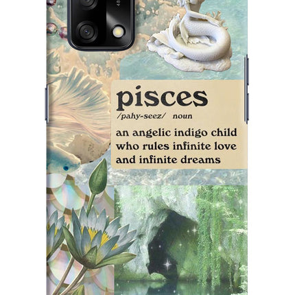 Pisces Zodiac Oppo F19/F19s Hard Case Back Cover by Casekaro