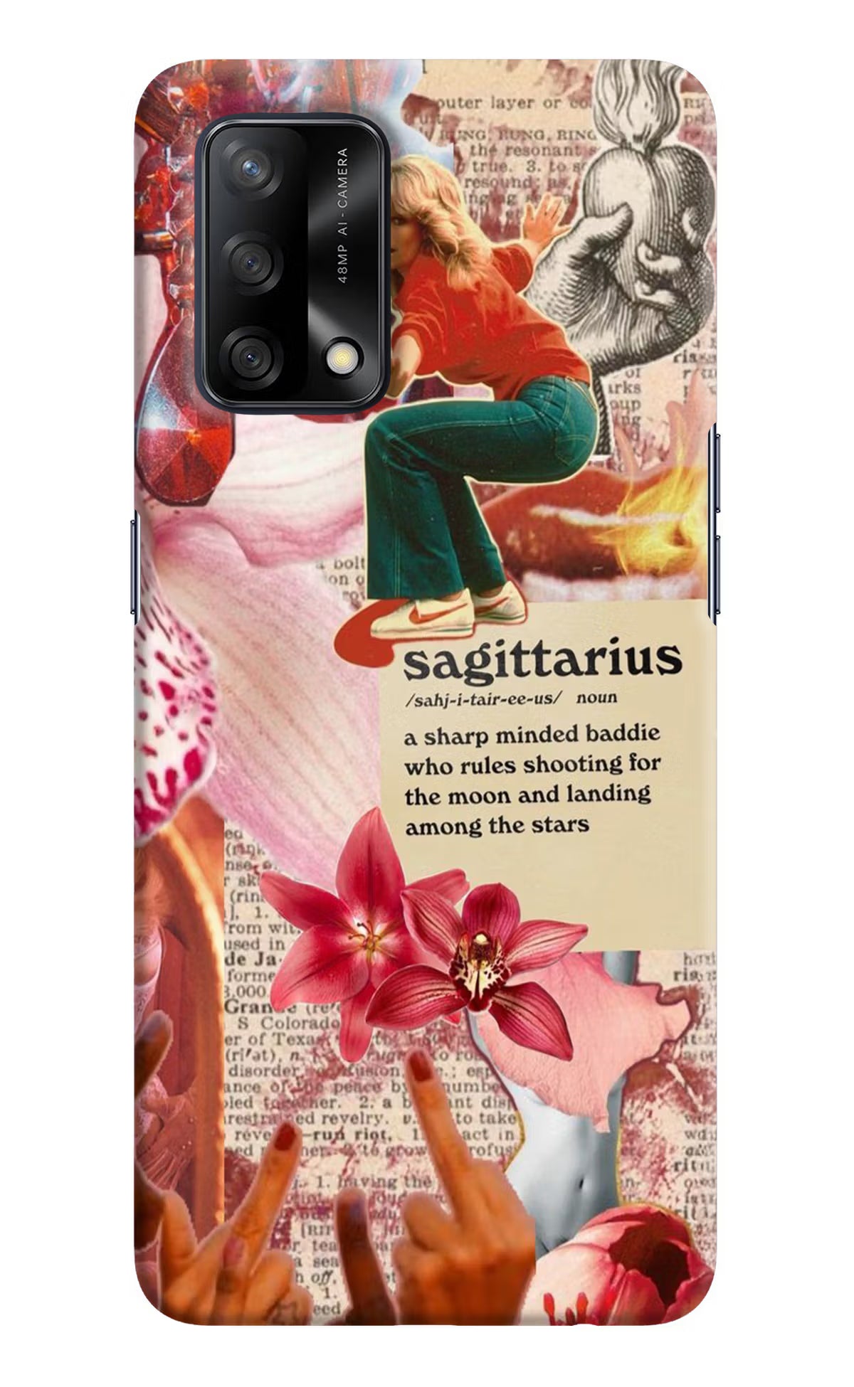Sagittarius Zodiac Oppo F19/F19s Hard Case Back Cover by Casekaro