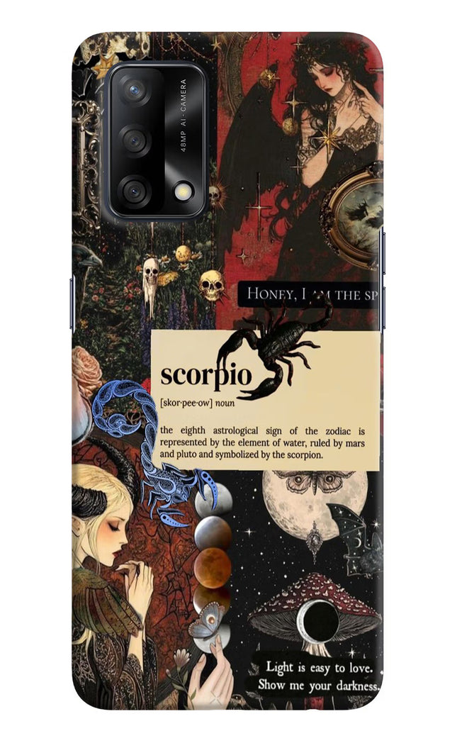 Scorpio Zodiac Oppo F19/F19s Hard Case Back Cover by Casekaro