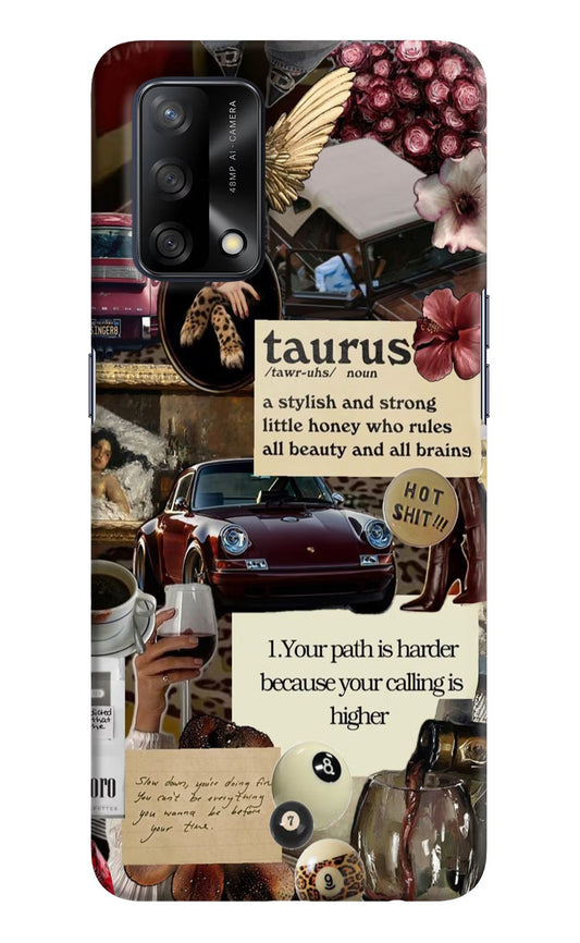 Taurus Zodiac Oppo F19/F19s Hard Case Back Cover by Casekaro