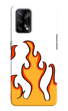 Fired Up – White Oppo F19/F19s Hard Case Back Cover by Casekaro