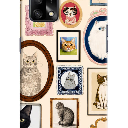 Mirror Cats Oppo F19/F19s Hard Case Back Cover by Casekaro