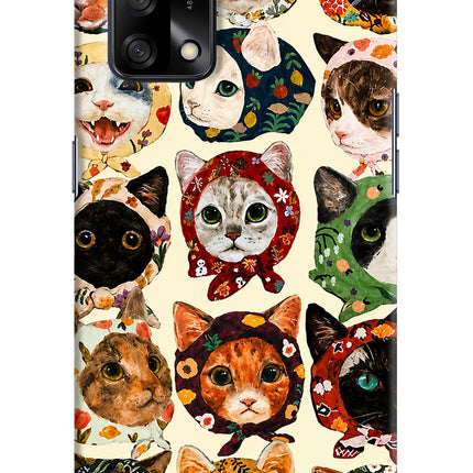 Cool Cat Oppo F19/F19s Hard Case Back Cover by Casekaro