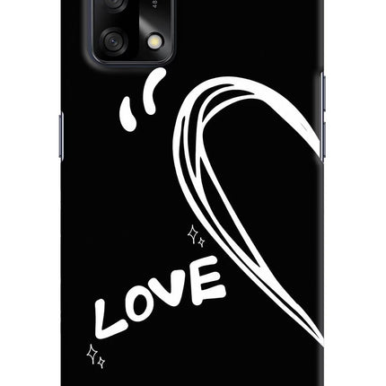 Love Line Oppo F19/F19s Hard Case Back Cover by Casekaro