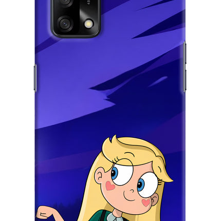 Star Glow Oppo F19/F19s Hard Case Back Cover by Casekaro