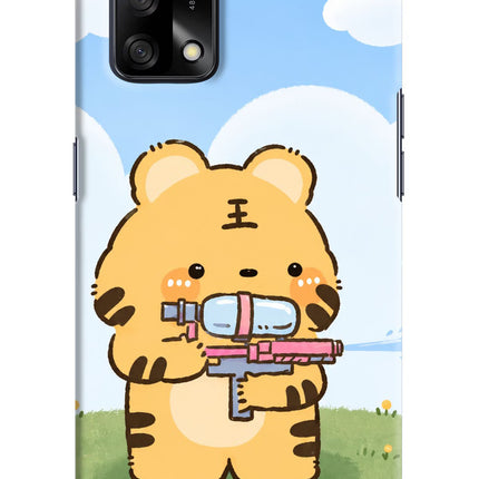Tiger Treat Oppo F19/F19s Hard Case Back Cover by Casekaro