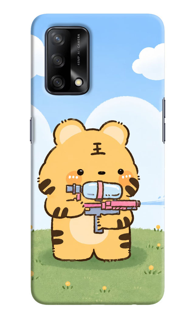 Tiger Treat Oppo F19/F19s Hard Case Back Cover by Casekaro