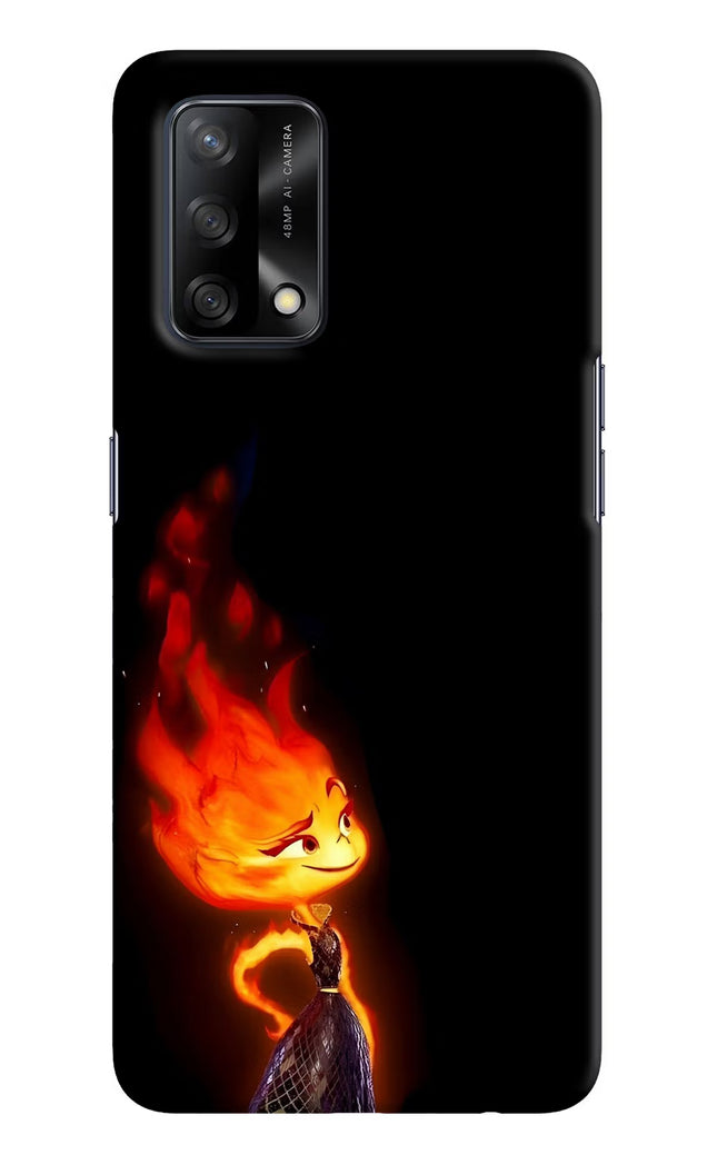 Ember Flame Oppo F19/F19s Hard Case Back Cover by Casekaro