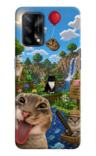 Minecraft Cat Chaos Oppo F19/F19s Hard Case Back Cover by Casekaro