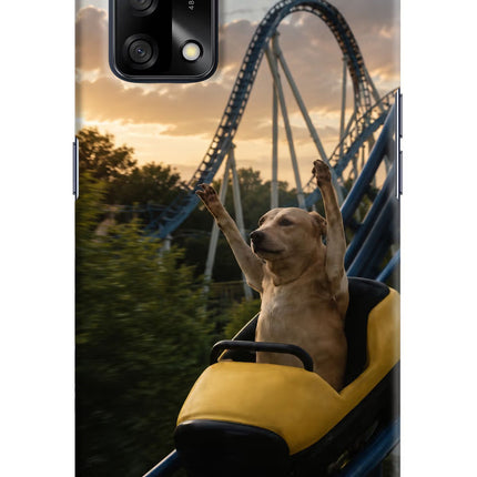 Rollercoaster Dog Oppo F19/F19s Hard Case Back Cover by Casekaro