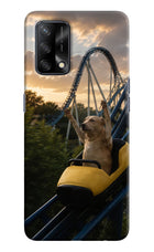 Rollercoaster Dog Oppo F19/F19s Hard Case Back Cover by Casekaro