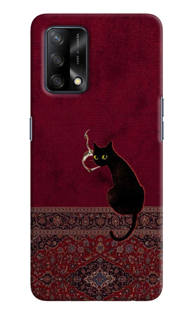 Midnight Cat Oppo F19/F19s Hard Case Back Cover by Casekaro
