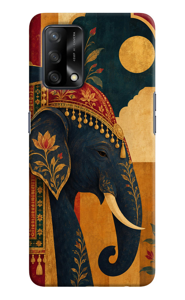 Royal Elephant Oppo F19/F19s Hard Case Back Cover by Casekaro