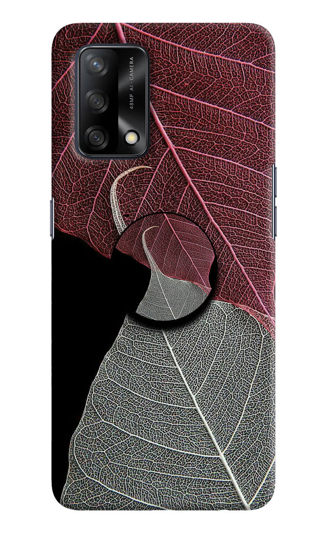 Leaf Pattern Oppo F19/F19s Pop Case by Casekaro
