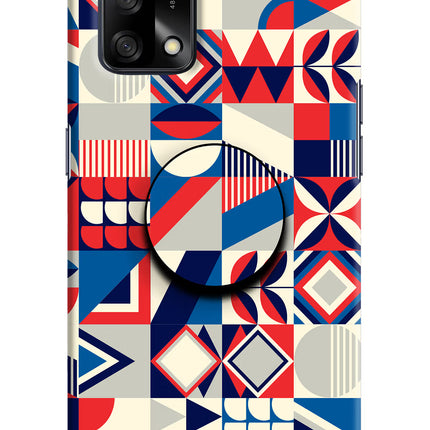 Colorful Pattern Oppo F19/F19s Pop Case by Casekaro