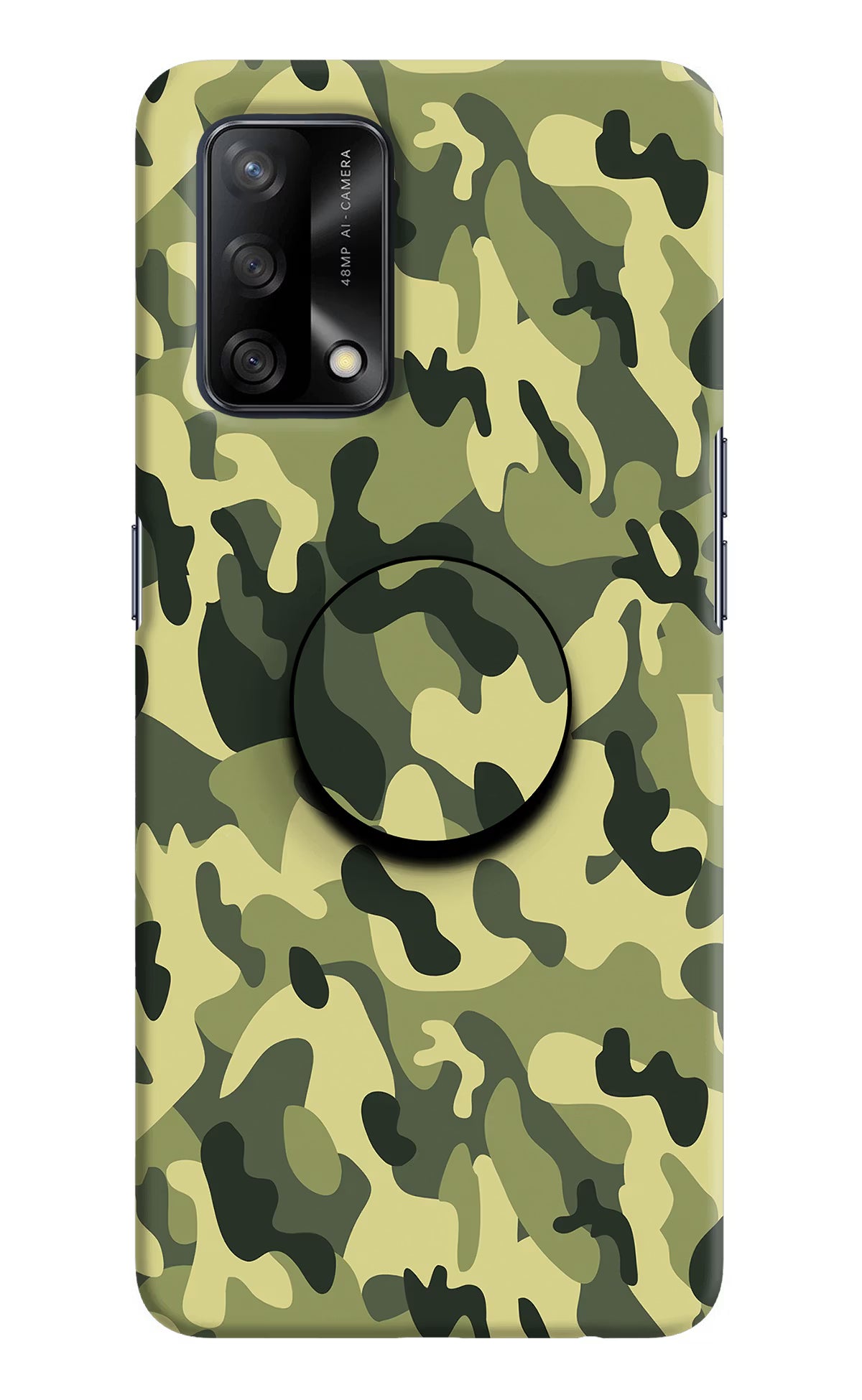 Camouflage Oppo F19/F19s Pop Case by Casekaro