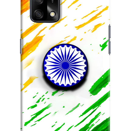 Indian Flag Ashoka Chakra Oppo F19/F19s Pop Case by Casekaro