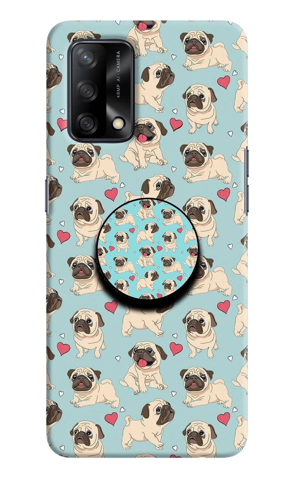 Pug Dog Oppo F19/F19s Pop Case by Casekaro