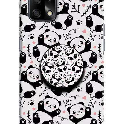 Cute Panda Oppo F19/F19s Pop Case by Casekaro