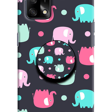Baby Elephants Oppo F19/F19s Pop Case by Casekaro