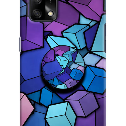 Cubic Abstract Oppo F19/F19s Pop Case by Casekaro