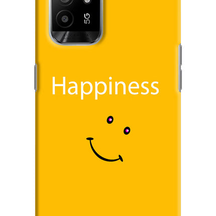 Happiness With Smiley Oppo F19 Pro+ Hard Case Back Cover by Casekaro