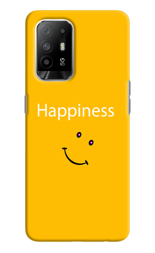 Happiness With Smiley Oppo F19 Pro+ Hard Case Back Cover by Casekaro