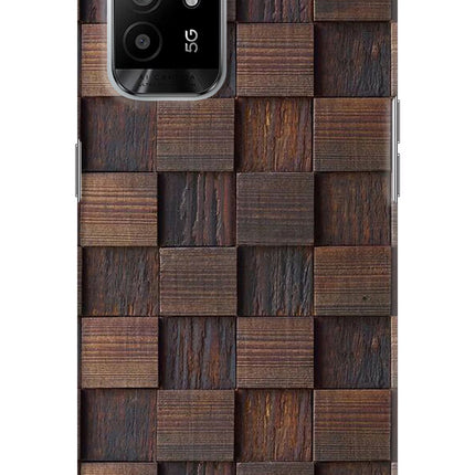 Wooden Cube Design Oppo F19 Pro+ Hard Case Back Cover by Casekaro