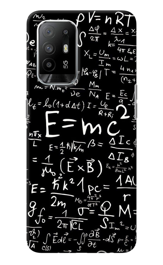 Physics Albert Einstein Formula Oppo F19 Pro+ Back Cover