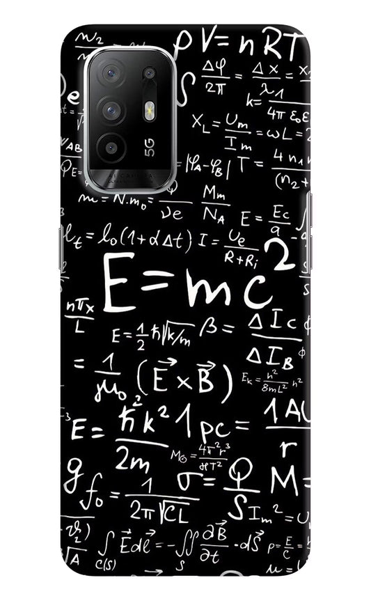 Physics Formula Oppo F19 Pro+ Hard Case Back Cover by Casekaro