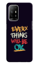 Everything Will Be Ok Oppo F19 Pro+ Hard Case Back Cover by Casekaro