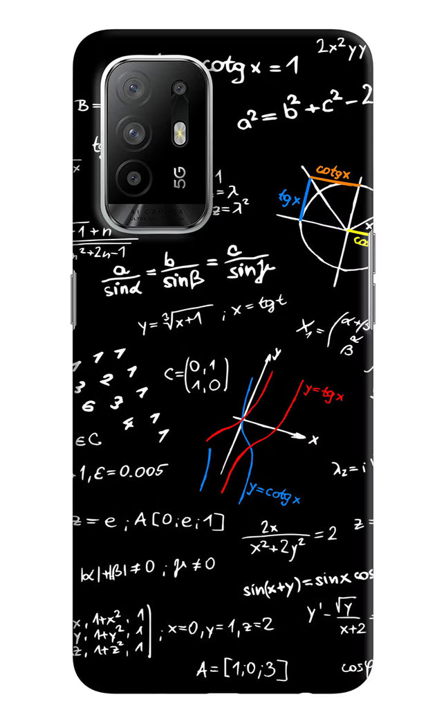 Mathematics Formula Oppo F19 Pro+ Hard Case Back Cover by Casekaro