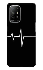 Heart Beats Oppo F19 Pro+ Hard Case Back Cover by Casekaro