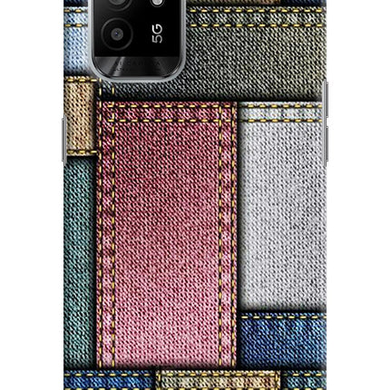 Multicolor Jeans Oppo F19 Pro+ Hard Case Back Cover by Casekaro