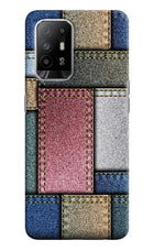 Multicolor Jeans Oppo F19 Pro+ Hard Case Back Cover by Casekaro