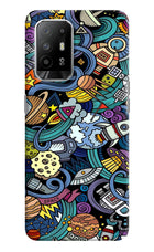 Space Abstract Oppo F19 Pro+ Hard Case Back Cover by Casekaro