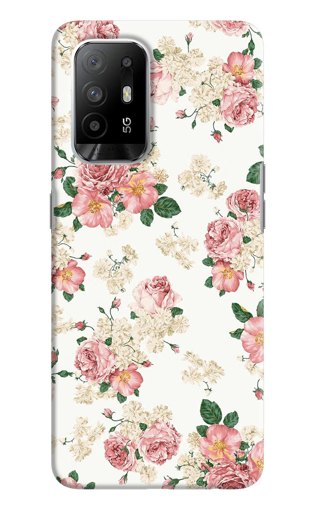 Flowers Oppo F19 Pro+ Hard Case Back Cover by Casekaro