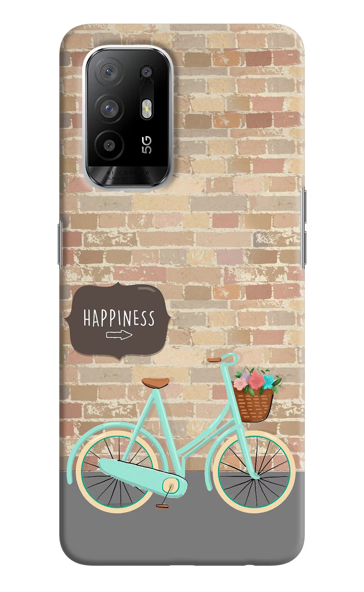 Happiness Artwork Oppo F19 Pro+ Hard Case Back Cover by Casekaro