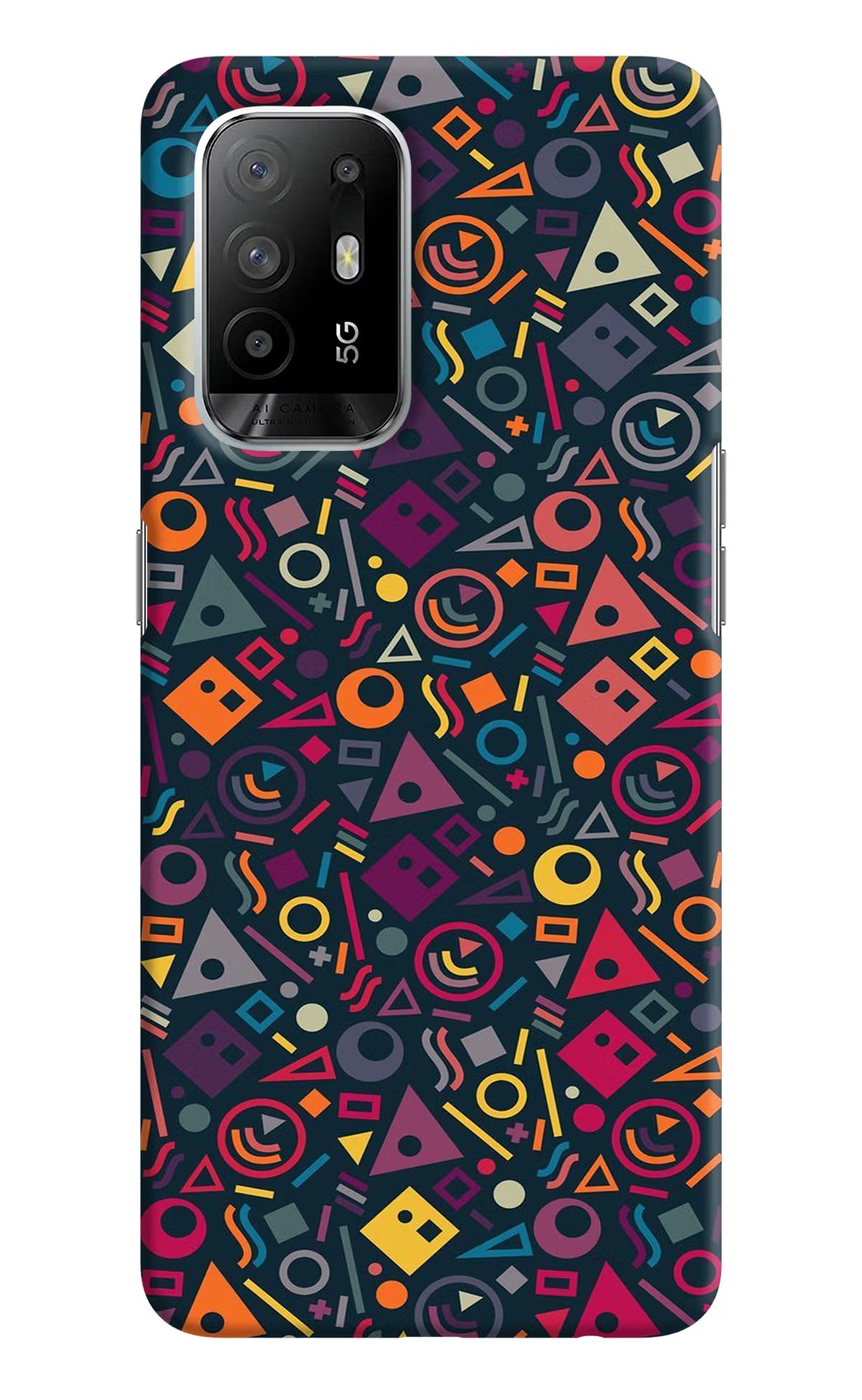 Geometric Abstract Oppo F19 Pro+ Hard Case Back Cover by Casekaro