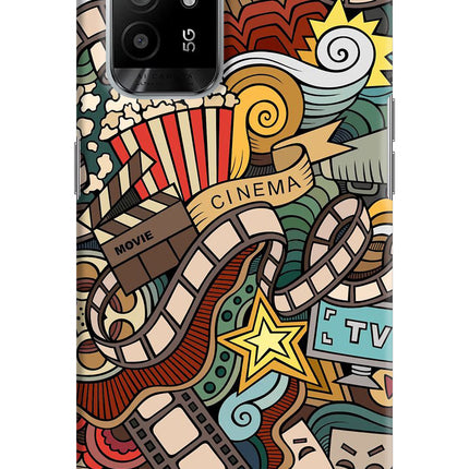 Cinema Abstract Oppo F19 Pro+ Hard Case Back Cover by Casekaro