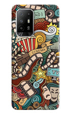 Cinema Abstract Oppo F19 Pro+ Hard Case Back Cover by Casekaro