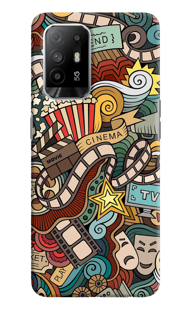 Cinema Abstract Oppo F19 Pro+ Hard Case Back Cover by Casekaro